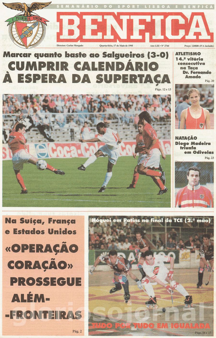 jornal o benfica 2744 1995-05-17
